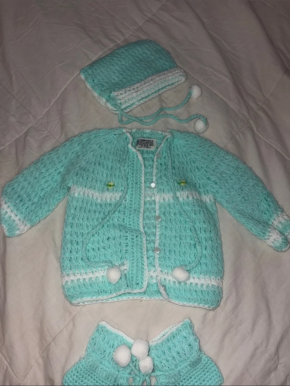 Vintage 1976 Brand New Without Tags Never Worn 3 Piece Sweater Set